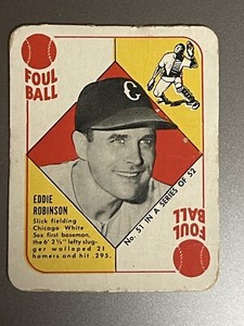 1951 Topps Red Back # 51 Eddie Robinson EXEX+