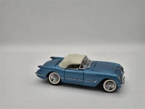 Rare Out of Print Franklin Mint 1:24 1955 Corvette Roadster Blue - Bild 1 von 8