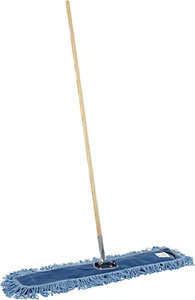 HL365BSPC Looped-End Dust Mop Kit 36 x 5 60-Inch Metal/Wood Handle Blue/Natural - Picture 1 of 12