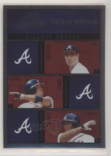 2003 Playoff Absolute Memorabilia Team Trios Greg Maddux Chipper Jones Andruw