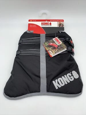 KONG Ropa Exterior Perro Antigarros Manta Chaqueta Resistente al Agua Reflectante Negro XS Foto 1 de 4