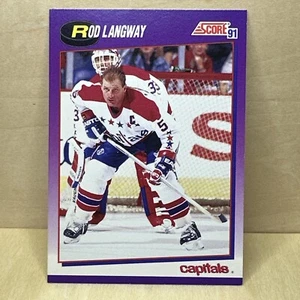 1991-92 Score Rod Langway #228 Washington Capitals - Picture 1 of 2