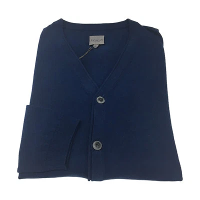 Ca' Vagan Strickjacke Herren Blau Klar 100% Baumwolle - Bild 1 von 4