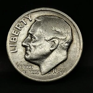 1 ROOSEVELT DIME 1946 SILBER 900‰ PHILADELPHIA USA / SILVER 10 CENTS - Bild 1 von 2