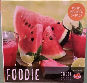 Brand NEW Goliath Foodie Watermelon Smoothie 300 piece Jigsaw Puzzle with Recipe - Picture 1 of 2