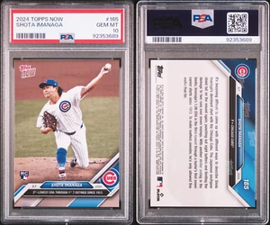 PSA 10 Shota Imanaga 2024 Topps Now #165 Cubs RC GEM MT - Imagen 1 de 11