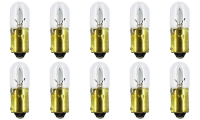 Box of 10 #1816 Lamp Auto Bulb Automotive Lightbulb, 13V, 4.29W, BA9s Foto 1 de 2
