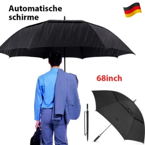 Regenschirm XXL 150cm Fiberglas Partnerschirm groß stabil sturmsicher DHL - Bild 1 von 12