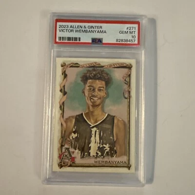 2023 Allen & Ginter Basketball Rookie Victor Wembanyama #271 PSA 10 Gem Mint RC - Image 1 of 4