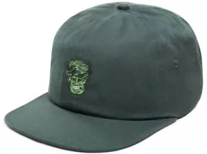 Vans Off The Wall Men's X Marvel Hulk Jockey Hat Cap in Darkest Spruce - Picture 1 of 4