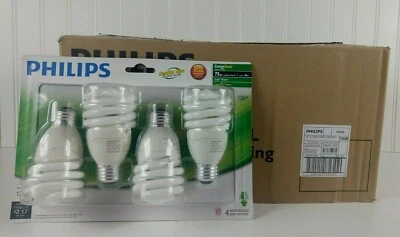 Case of 24 Philips Energy Saver 18W Soft White T2 Mini Twister Light Bulbs - Image 1 of 4