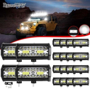 20PCS 7" LED Work Light Bar Pods Flood Spot Combo Fog Driving Kit ATV Offroad - Bild 1 von 10