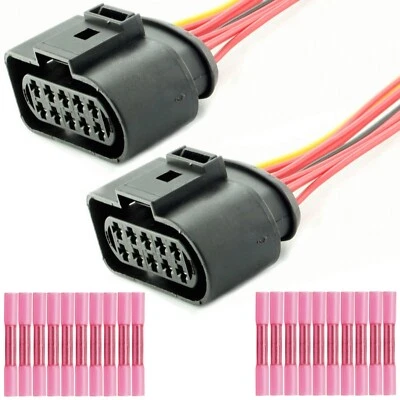 2x Repair Replacement Connector 10 Pole Repair Connector Fits 1J0973735  - Image 1 of 4