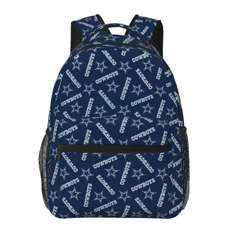 Dallas Cowboys Casual Backpack Lightweight Student Backpack Travel Bags Cover