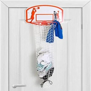 Basketball Wäschekorb über der Tür 2 in 1 hängender Reifen Zimmer Dekor lustiges Geschenk - Bild 1 von 6