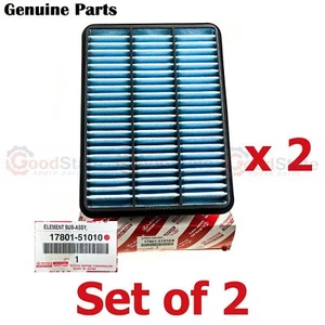 Genuine LandCruiser 79 Series VDJ 1VD 4.5 Diesel V8 Engine Air Filter Set x2 - Picture 1 of 7