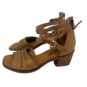 Sandali alla caviglia OTBT da donna taglia 6,5 Boarder in pelle di cognac sterling - Foto 1 di 16