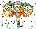 Elephant Head Paint/ best quality art Canvas Home decor wall arts printing 