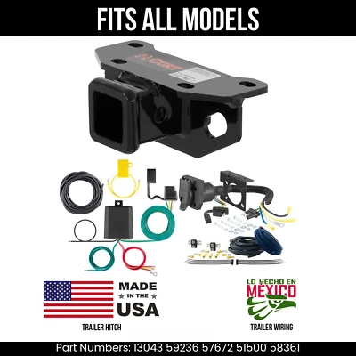 Kit de arnés de cableado de 7 pines enganche de remolque para Lexus GX460 10-23 se adapta a todos los modelos Curt Foto 1 de 4