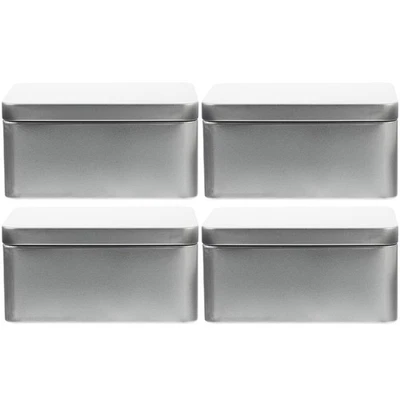  4 Pcs Scatola Latta Piccola Di Per Biscotti Contenitori in Stagno - Immagine 1 di 4