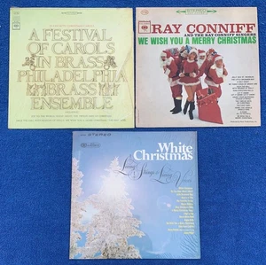Christmas LOT of 3 Vinyl LP's in Excellent! Condition - Conniff, Living Strings - Picture 1 of 2