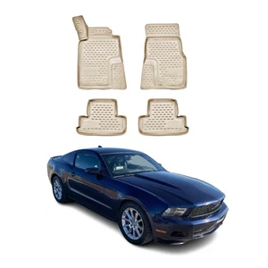 Tapetes forro OMAC para Ford Mustang 2010-2014 beige TPE para todo tipo de clima 4 piezas - Imagen 1 de 12