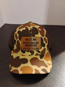 Fierce Headwar Cap Snap Back Brown Camo Herren Blue Collar American Work Hard - Bild 1 von 8