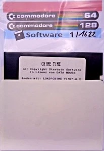 COMMODORE 64/128 -- CRIME TIME (STARBYTE - DISCO) - Imagen 1 de 2