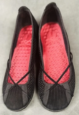 Privo Penny Ballet Pisos Para Mujer Cómodos Acolchados Sin Cordones Negros Talla 5M Foto 1 de 4