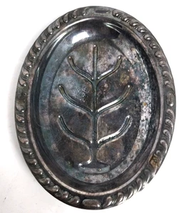Bandeja de cambio de árbol de la vida chapada en plata Canterbury de colección plato de baratija elegante - Imagen 1 de 4