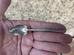 Antiker Sterling Silber Andenken Löffel Lafayette - Bild 1 von 4