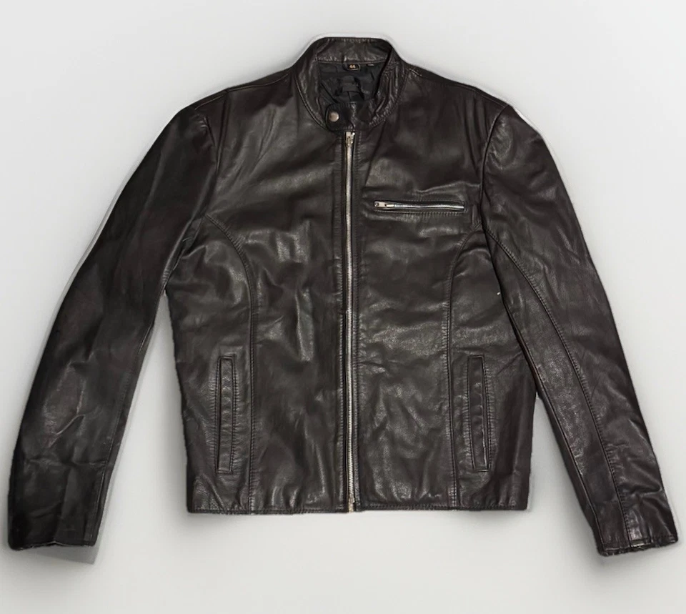 Vintage Harley-Davidson Leather Café Racer Jacket Men’s 44 — Heavy Cowhide Brawl - Image 1 of 4