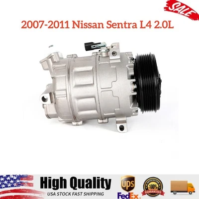 Compresor de aire acondicionado con embrague para Nissan Sentra 2007 2008 2009 2010 2011 2,0 L CO 10871C Foto 1 de 4