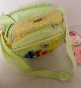 Vintage Sesame Street Mini Diaper Bag Big Bird Baby Boy Girl Cartoon 90s Momma - Picture 1 of 5