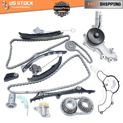 Timing Chain Kit Water Pump For 11-22 Chrysler Dodge Jeep 120-4500 9-0511S — 第 1/4 张图片