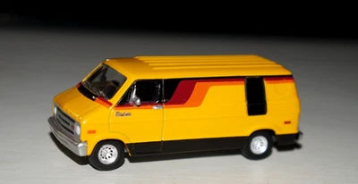Greenlight 1976 Dodge B-100 Street Van Yellow Diecast 1/64 Toy Car LTD - Image 1 of 3
