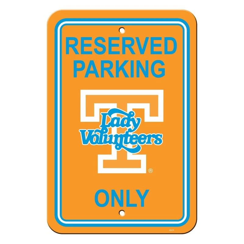 Знак Tennessee Volunteers 12x18 пластиковый зарезервированный стиль парковки женский дизайн Vols - Изображение 1 из 1