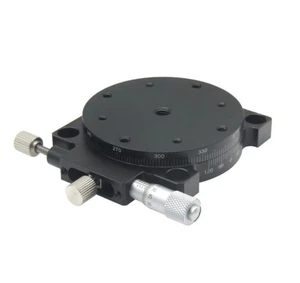 Plataforma de posicionamiento manual deslizante giratoria indexación angular de ajuste fino - Imagen 1 de 23