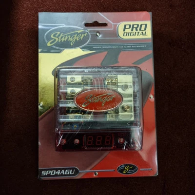 VTG NOS STINGER SPD4AGU QUAD Distribution FUSE Block VOLT AMP LCD DISPLAY 12V  - Image 1 of 2