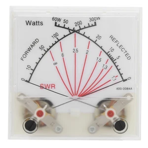 Double Pointer Power Meter SWR/Power Watt Meter 60/300W with Backlight - Picture 1 of 8
