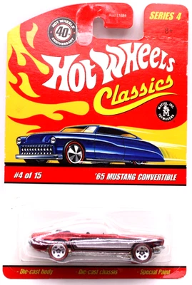 Mustang Conv. Hot Wheels Classics Serie 4 #4 1965 SF rojo RL5spk's Foto 1 de 4