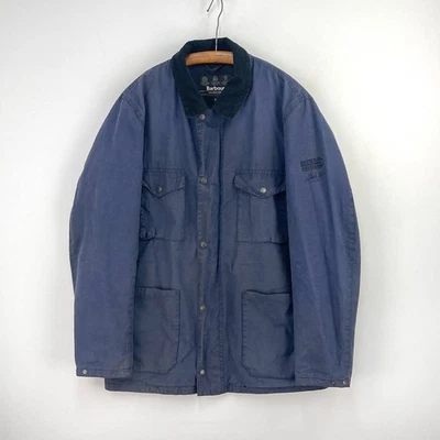 Chaqueta de Cera Barbour Steve McQueen Lawtell Para Hombres XL Azul Utilidad Tareas Polloi Foto 1 de 4
