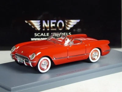(KI-11-40) Neo Scale Models 45745 Chevrolet Corvette C1 1953 rot in 1:43 in OVP - Bild 1 von 2