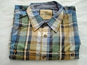 Mens Shirt Plaid Size Large Outdoor Life Blue New - Picture 1 of 3