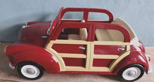 Sylvanian Families Red Burgundy Family Car - Morris Minor Car - Picture 1 of 6