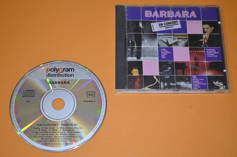 Barbara - En Concert / Pantin 81 / PolyGram 1981 / W. Germany / 1st. Press Rar - Bild 1 von 1