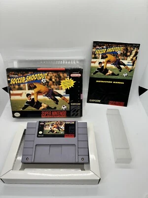 Capcom's Soccer Shootout Super Nintendo SNES Complete CIB Very Rare!!! - Image 1 of 4