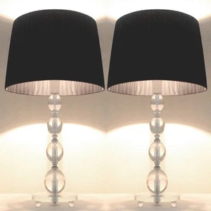 STOCK CLEARANCE SALE - PAIR of NEW Bedside Table LAMPS C DESCRIPTION FOR DETAILS - Picture 1 of 2