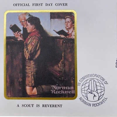 Norman Rockwell A Scout Is Reverent Official First Day Cover 1979 - Image 1 of 4