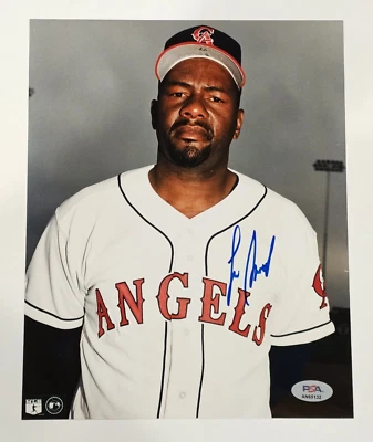 LEE SMITH Signed 8x10 Photo-HALL OF FAME-478 SAVES-CALIFORNIA ANGELS-PSA - Image 1 of 4